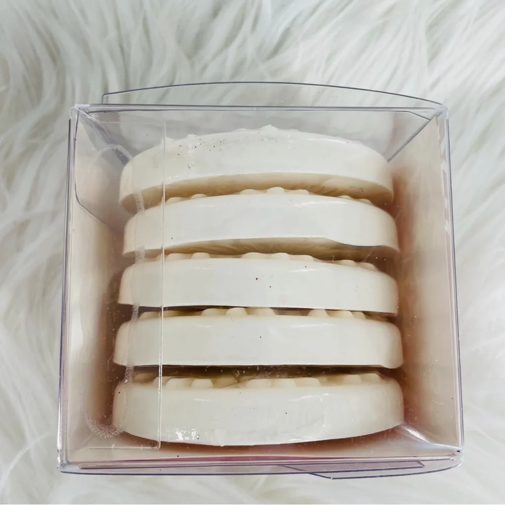 Crate & Barrel Holiday Snowflake Round Soap, 5 pk.